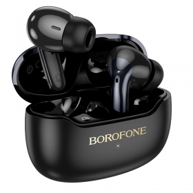 Wirelesss ausinės Borofone FQ1 Plus ANC+ENC juodos