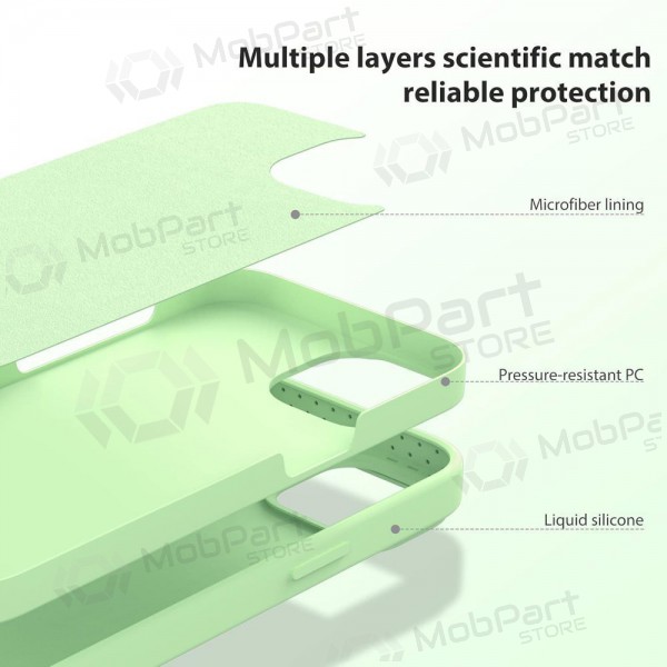 Apple iPhone 14 case „Nillkin Silicone“ (light green) Apple iPhone 14 case „Nillkin Silicone“ (light green)