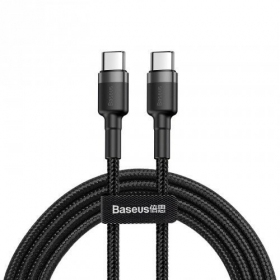 Cable Baseus Cafule PD Type-C - Type-C 3.0A 60W (grey-black) 1.0m CATKLF-GG1