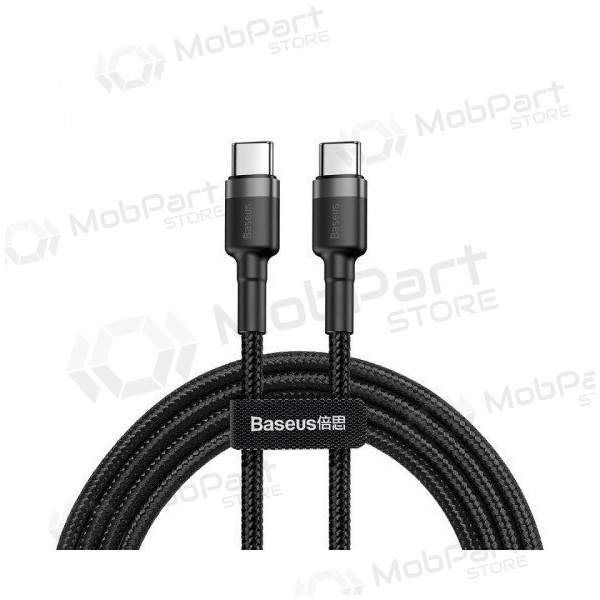 Cable Baseus Cafule PD Type-C - Type-C 3.0A 60W (grey-black) 1.0m CATKLF-GG1
