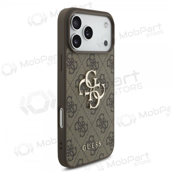 Apple iPhone 17 Pro Max case - Guess PU 4G Metal Logo (brown)