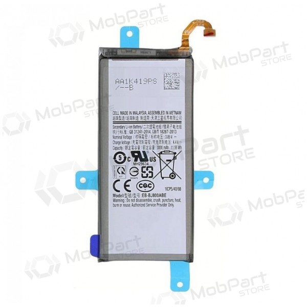 Samsung Galaxy A6 (2018), J6 (2018) battery, akumuliatorius (EB-BJ800ABE) Samsung Galaxy A6 (2018), J6 (2018) battery, akumuliatorius (EB-BJ800ABE)