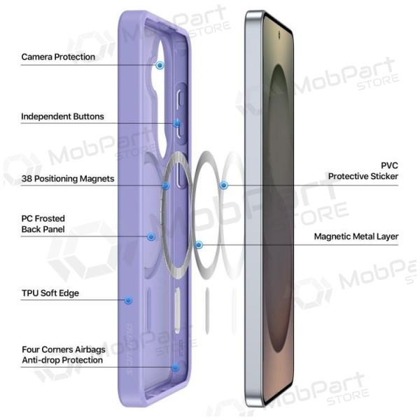 Samsung Galaxy S26+ case - Dux Ducis Yind MagSafe (purple)