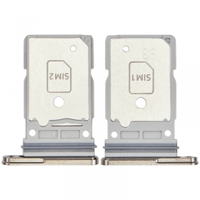 Samsung Galaxy S25 Ultra Dual SIM card holder (pink / gold) (original)