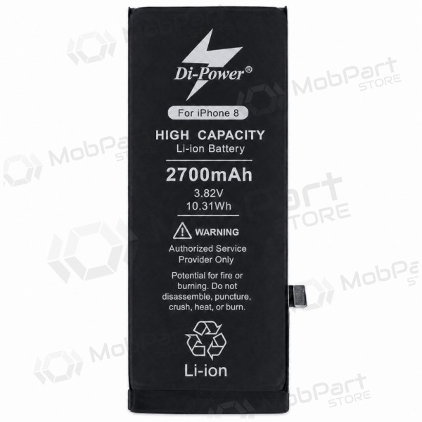 Apple iPhone 8 battery, Di-Power 2700 mAh (increased capacity)