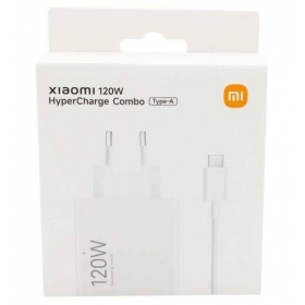 Original xiaomi (BHR9462EU) 120w charger + type-C cable white with packaging.