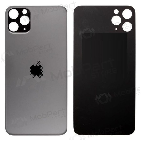 Apple iPhone 11 Pro Max back / rear cover grey (space grey) (bigger hole for camera) Apple iPhone 11 Pro Max back / rear cover grey (space grey) (bigger hole for camera)