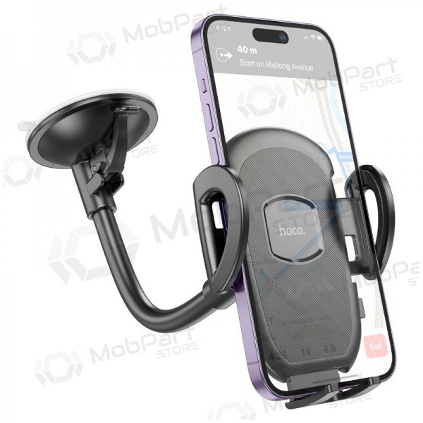 Car phone holder Hoco H10 (windshield) black