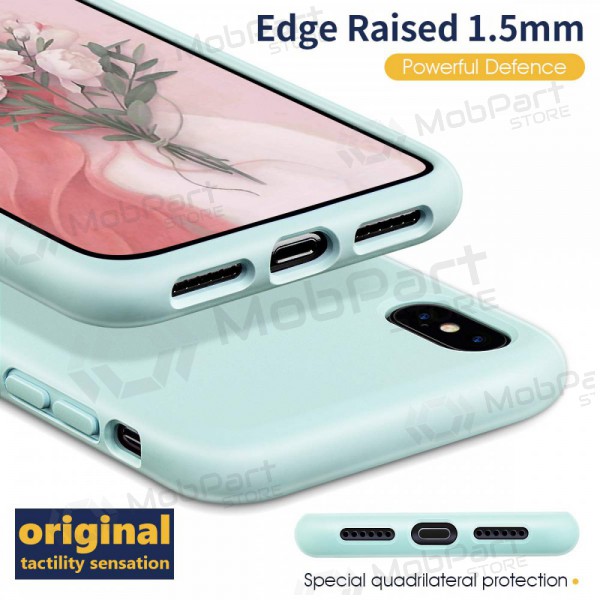 Apple iPhone 12 mini case - Liquid Silicone - 1.5mm (mint)