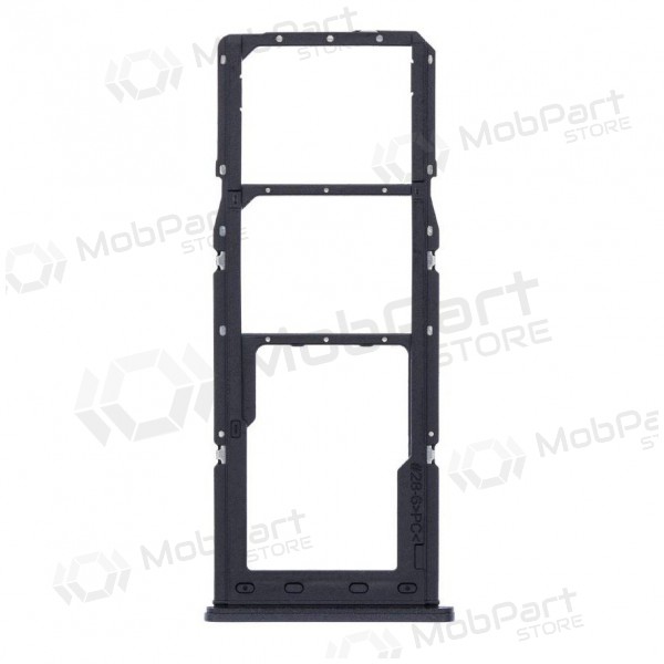 Samsung Galaxy A125 A12 / A127 A12S SIM card holder (black) (service pack) (original) Samsung Galaxy A125 A12 / A127 A12S SIM card holder (black) (service pack) (original)