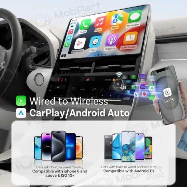 Wireless CarPlay / Android Auto adapter Ottocast Mini Cube CP88-T3 black