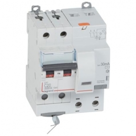 Current drain relay with automatic switch Legrand 411159 (C, 20A, 4P, 30mA, 230V)