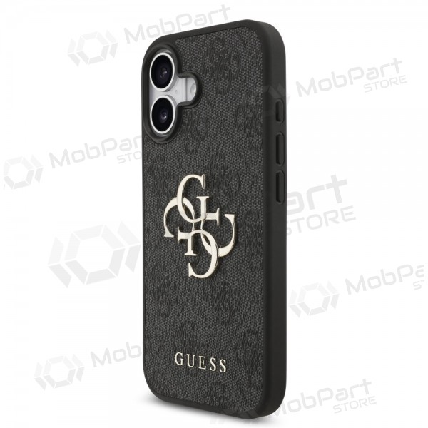 Apple iPhone 17 case - Guess PU 4G Metal Logo (grey)
