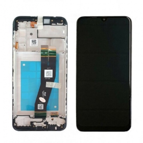 Samsung A025G Galaxy A02s 2020 screen (black) (with frame) (service pack) (original)