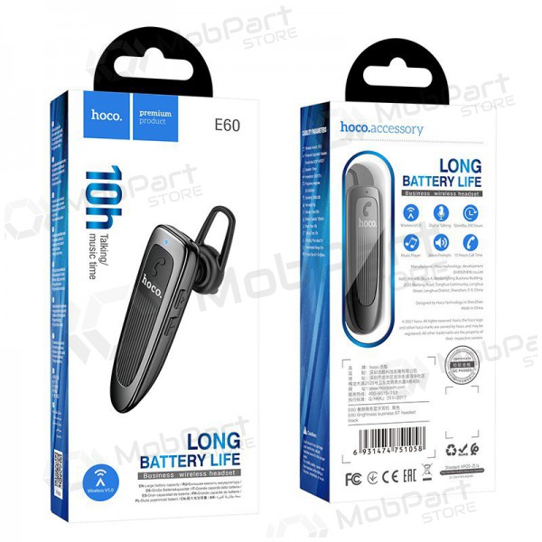 Wireless headset / handsfree Hoco E60 black