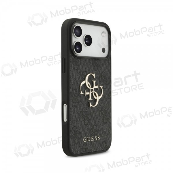 Apple iPhone 18 Pro Max case - Guess PU 4G Metal Logo (grey)