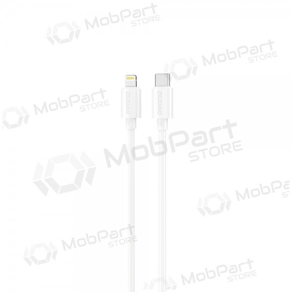 Lightning cable Dudao L4X USB-C to Lightning 1.2 m 30 W white