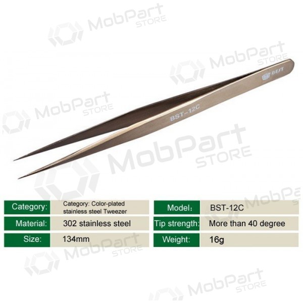 Metal tweezer BST-12C