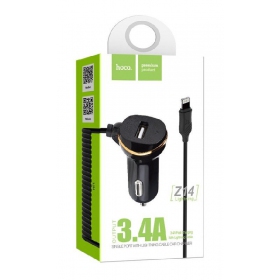 Car charger HOCO Z14 USB + 