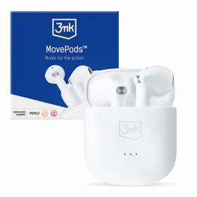 Wireless headset / handsfree 3mk MovePods (white)