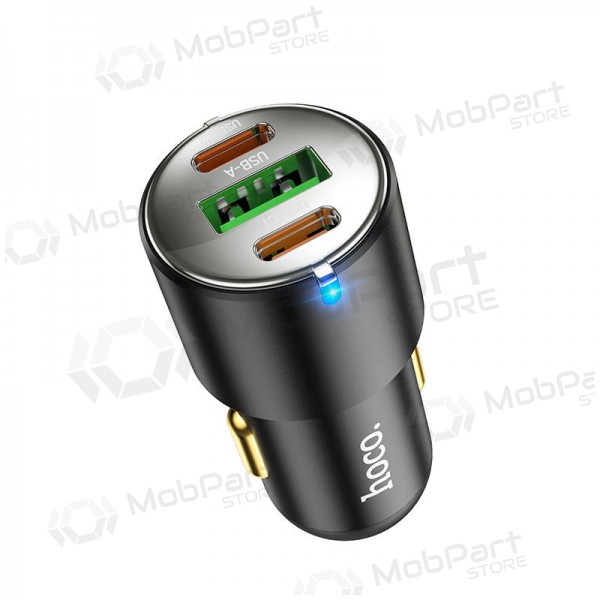 Car phone charger Hoco NZ6 45 W PD 2x USB-C + USB-A black