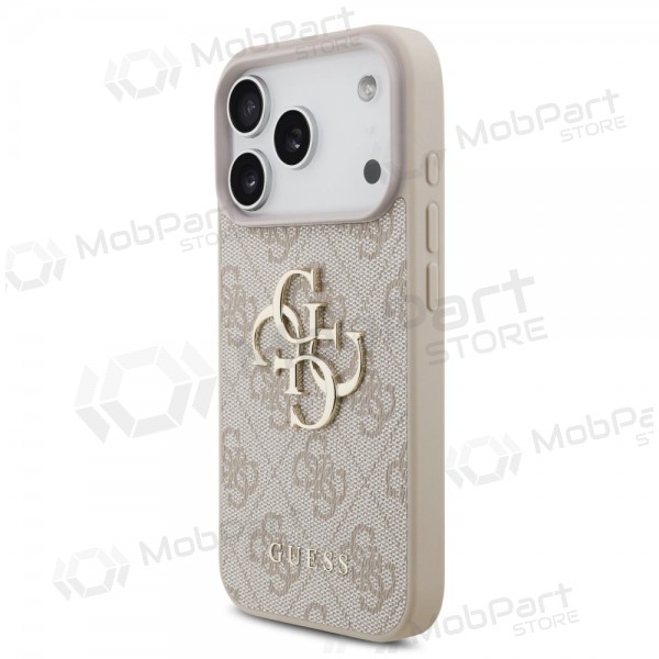 Apple iPhone 17 Pro case -Guess PU 4G Metal Logo- (pink)