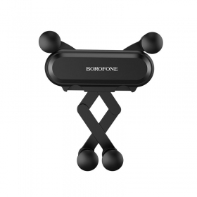Automobilinis Universal telefono laikiklis Borofone BH19 tvirtinamas ant ventiliacijos grotelių, black
