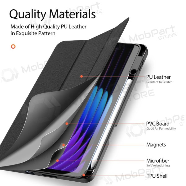 Xiaomi Pad 7, Pad 7 Pro, 8 case - Dux Ducis Domo (black)