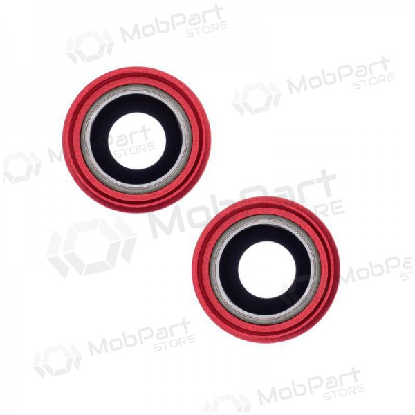 Apple iPhone 13 camera glass / lens (2pcs) (red) (with frame)