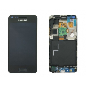 Samsung i9070 Galaxy S Advance ekranas (black) (with frame) (service pack) (original)