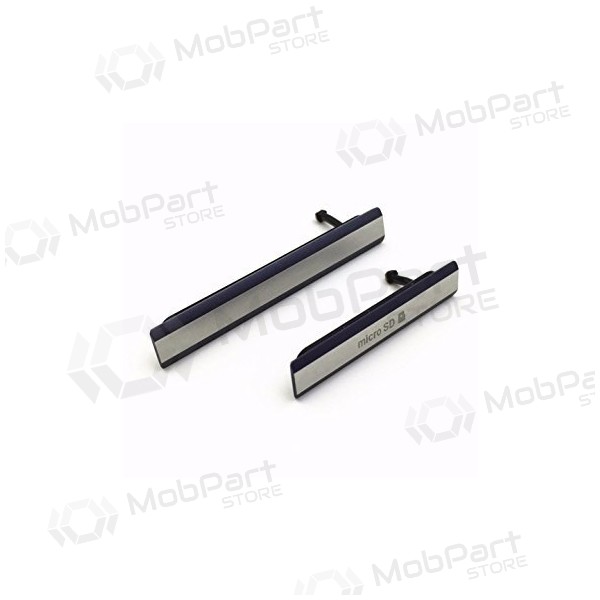 Sony Xperia Z2 D6502 / Xperia Z2 D6503 / Z2 D6543 microSD and microUSB-SIM side covers (black)