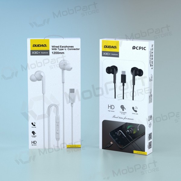 USB-C headphones Dudao X3C+ black