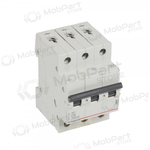  Automatic switch MCB RX3 Legrand 419232 (6A, 3P, 400V, 6kA)