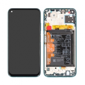 Huawei P30 (2019) screen (black) (with frame and battery) (service pack) (original)