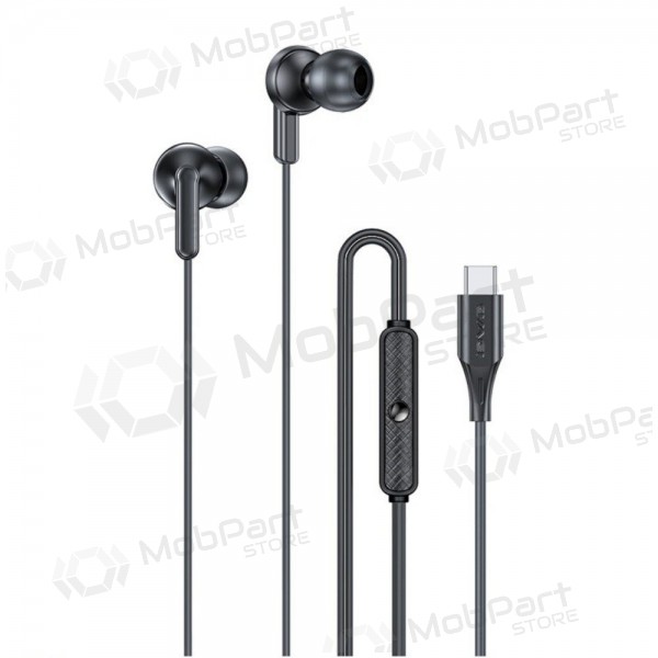 Headphones Awei PC-25T USB-C juodos