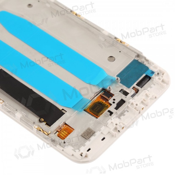 Xiaomi Mi A1 / Mi 5X screen (white) (with frame) (used grade C, original)