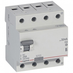 Current drain relay Legrand 402074 (A, 25A, 4P, 30mA, 400V)