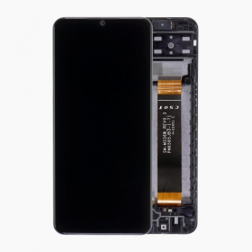 Samsung A137 Galaxy A13 2022 screen (black) (with frame) (service pack) (original)