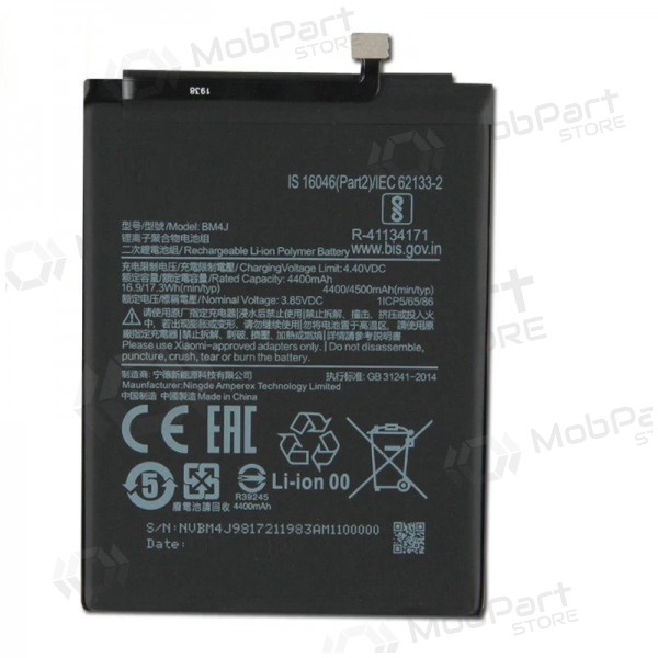 Xiaomi Redmi Note 8 Pro battery, akumuliatorius (BM4J) Xiaomi Redmi Note 8 Pro battery, akumuliatorius (BM4J)