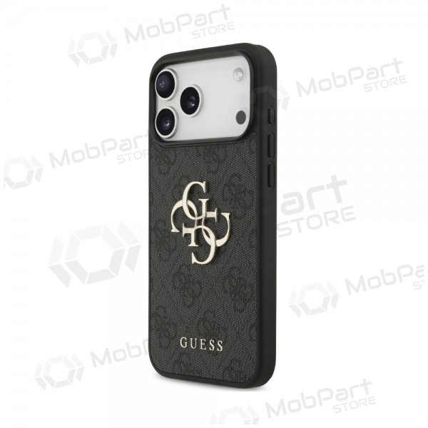 Apple iPhone 18 Pro case -Guess PU 4G Metal Logo- (grey)