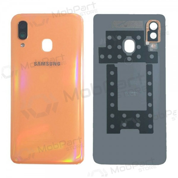 Samsung A405 Galaxy A40 2019 back / rear cover pink (Coral Orange) (used grade B, original)