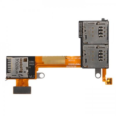 Sony Xperia M2 Dual D2302 / D2303 / D2305 / D2306 SIM and microSD cards lizdo flex