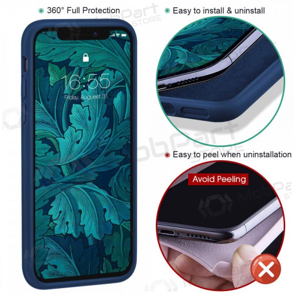 Apple iPhone 12 Pro case - Liquid Silicone 1.5mm (dark blue)