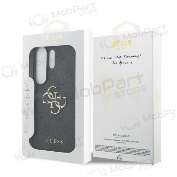 Samsung Galaxy S26 Ultra case - Guess PU 4G Metal Logo (gray)