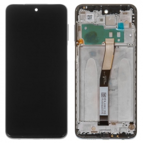 Xiaomi Redmi Note 9 Pro ekranas (black) (with frame) (service pack) (original)