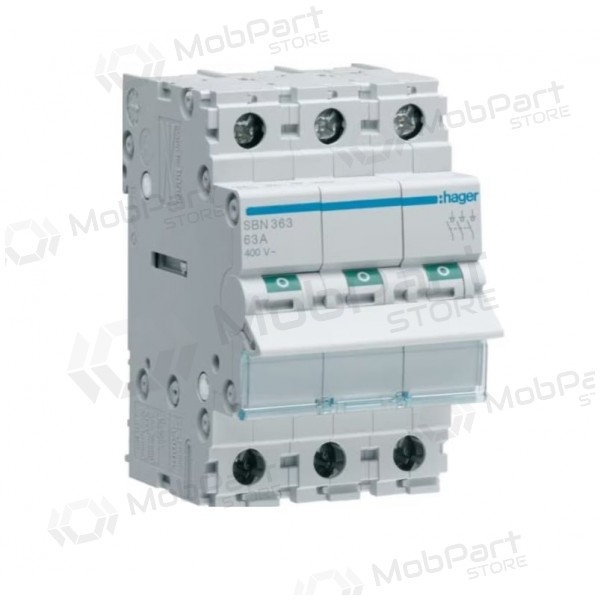 Modular switch Hager SBN363 (3 mod, 63A, 3P)