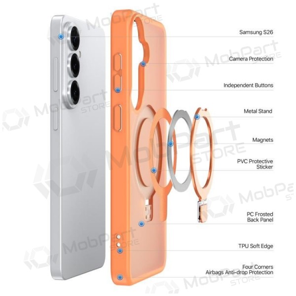 Samsung Galaxy S26+ case - Dux Ducis Yind MagSafe (orange)