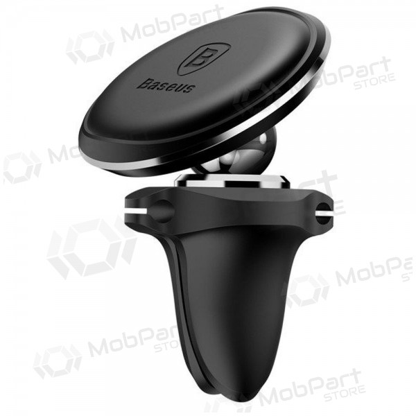 Telefono laikiklis Baseus Magnetic Air Vent With Cable Clip black SUGX020001
