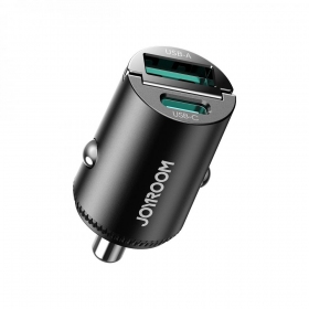 Car phone charger Joyroom JR-CCN18 65 W USB-C + USB-A black