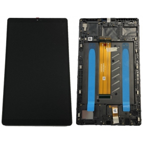 Samsung Galaxy Tab A7 Lite screen (black) (with frame) (original)